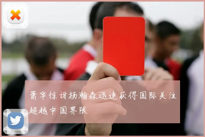 萧华惊讶杨瀚森迅速获得国际关注超越中国界限